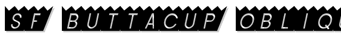 SF Buttacup Oblique font